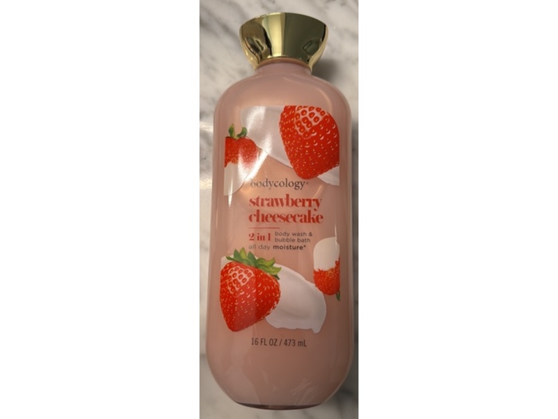 Bodycology 2 In 1 Body Wash 7 Bubble Bath, Strawberry Cheesecake, 16 fl oz/473 mL