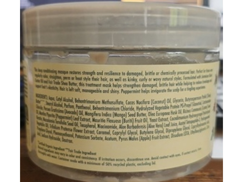 Jamaican Strengthen & Restore Treatment Mask, Shea Butter, Peppermint & Apple Cider Vnegar, 355 mL