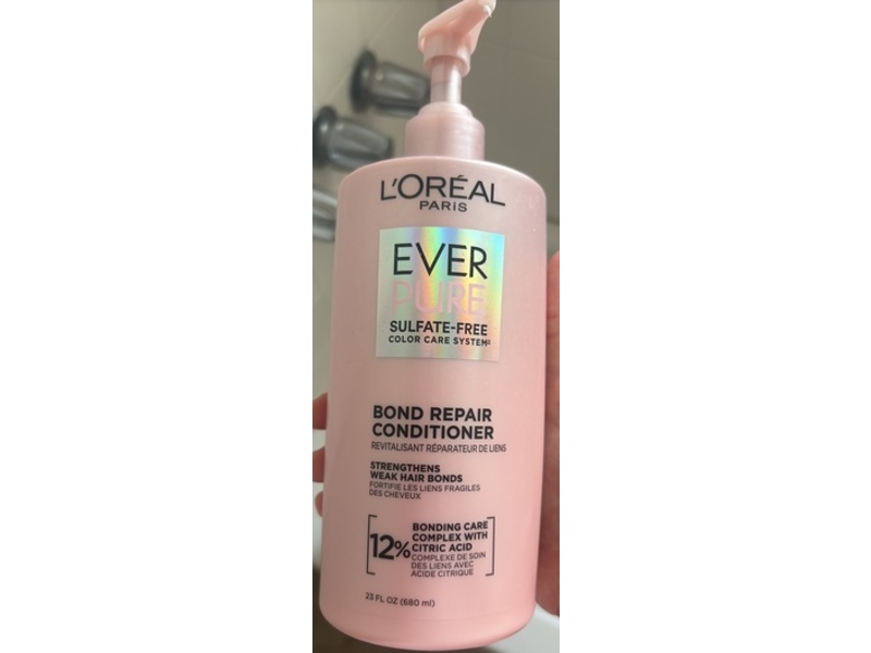 L'Oreal Paris Ever Pure Bond Repair Conditioner, 23 fl oz/680 mL