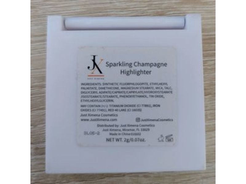 Just Ximena Highlighter, Sparkling Champagne, 0.07 oz/2 g
