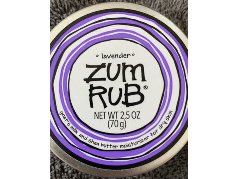 Zum Rub Goat's Milk And Shea Butter Moisturizer, Lavender, 2.5 oz/70 g