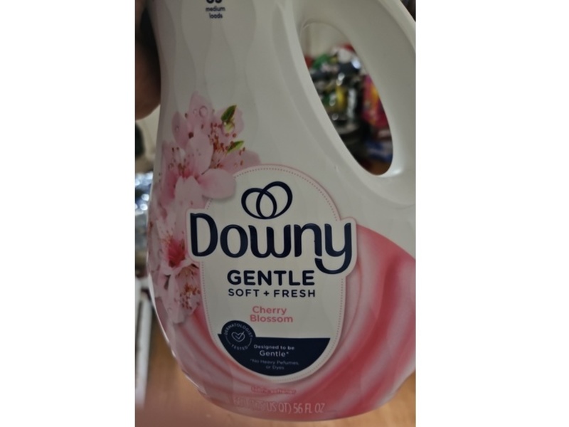 Downy Gentle Soft + Fresh Fabric Softener, Cherry Blossom, 83 Loads, 56 fl oz/1.66 L