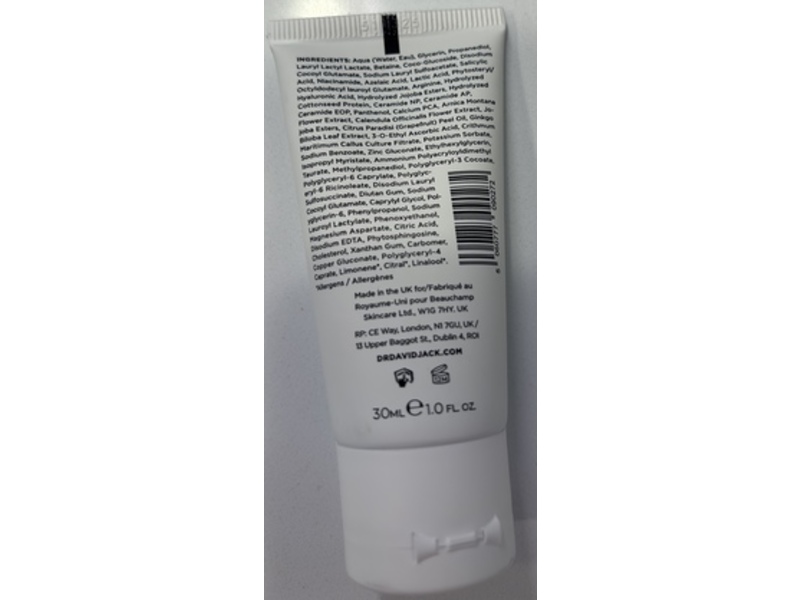 Dr. David Jack Supernova Antioxidant Cleansing Gel, 1.0 fl oz/30 mL