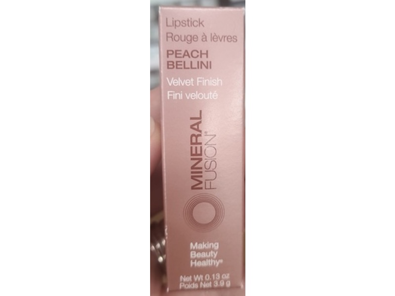 Mineral Fusion Long-Lasting Lipstick, Peach Bellini, 0.13 oz/3.9 g