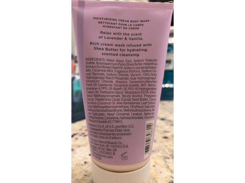 Victoria's Secret Relax Moisturizing Cream Body Wash, Lavender & Vanilla, 8 fl oz/236 mL