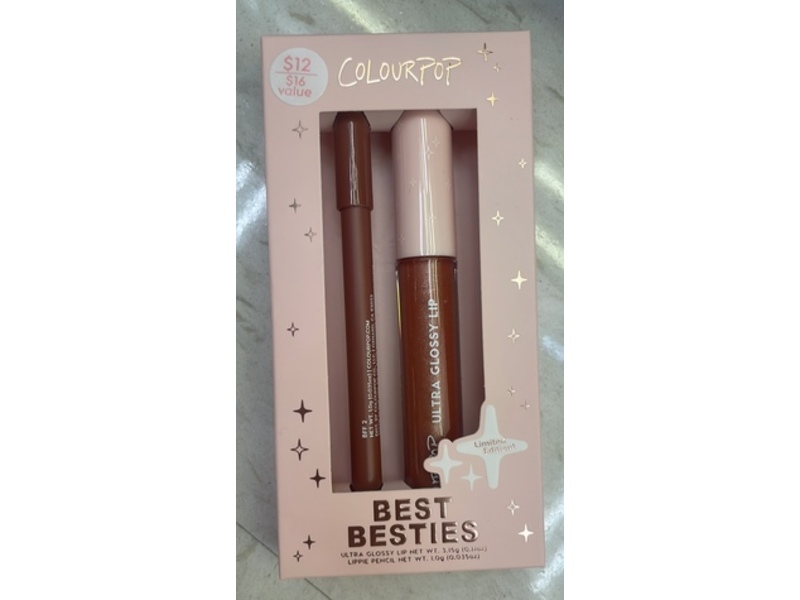 ColourPop Ultra Lip Gloss + Lippie Pencil Kit, Best Besties, 0.11 oz/3.15 g