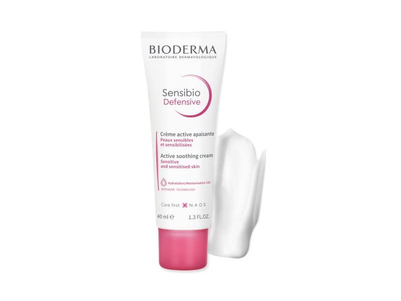 Bioderma (BIP09) SENSIBIO Defensive- Active Soothing Cream For Dry Skin- Strengthens Skin Moisturizer Barrier