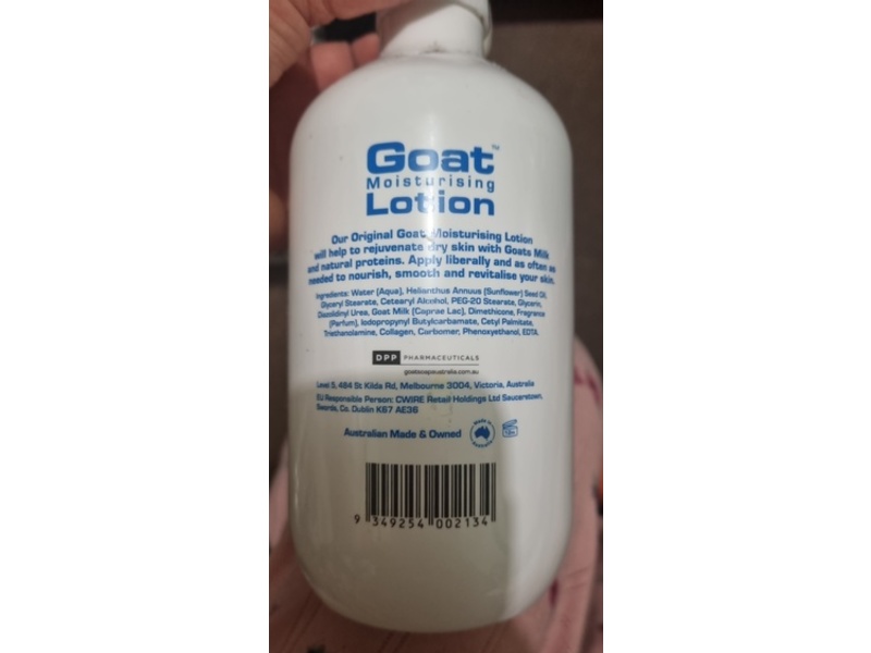 Goat Milk Lotion, 16.9 fl oz/500 mL