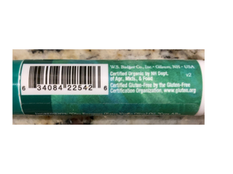 Badger Lip Balm, Peppermint, 0.15 oz/4.2 g