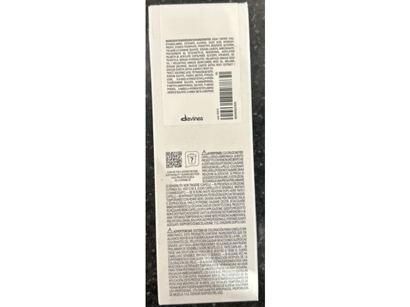 Davines A New Colour Permanent Hair Color, 6.1, 2.03 fl oz/60 mL