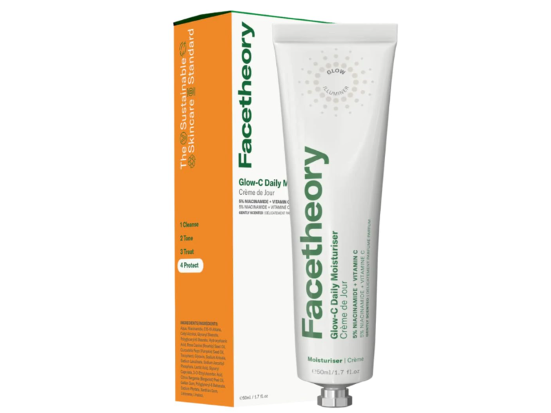 Facetheory Glow-C Daily Moisturizer, 5% Niacinamide + Vitamin C, 1.7 fl oz/50 mL