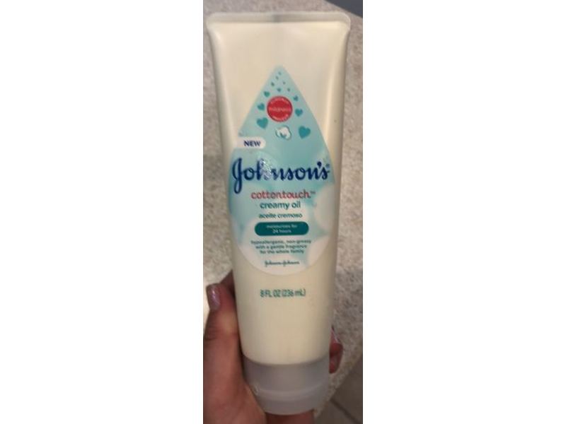 Johnson's Creamy Oil, Cottontouch, 8 fl oz/236 mL