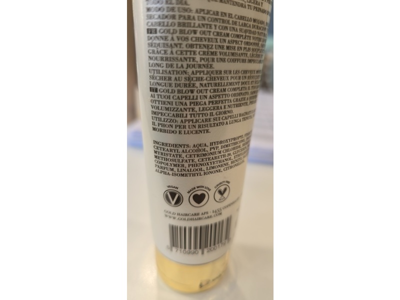 Gold Blow Out Cream, 150 mL