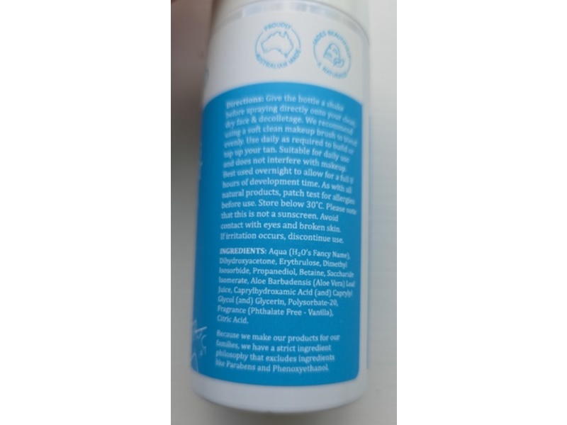 Moogoo Natural Tanning Face Mist, 3.38 fl oz/100 mL