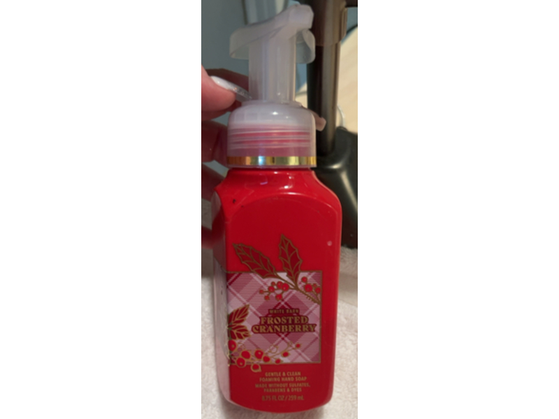 Bath & Body Works Gentle & Clean Hand Soap, Frosted Cranberry, 8.75 fl oz/259 mL
