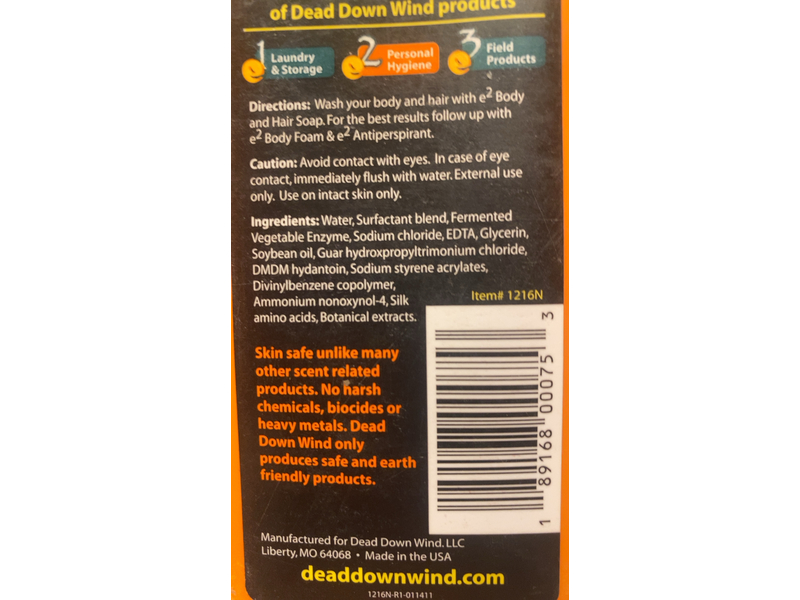 Dead Down WInd Body & Hair Soap, 16 fl oz/473 mL