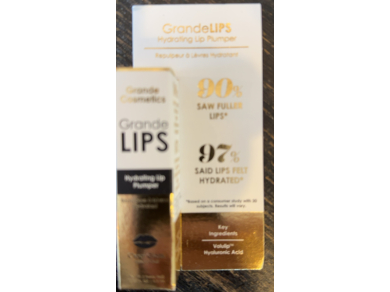 Grande Lips Hydrating Lip Plumper Gloss, Clear
