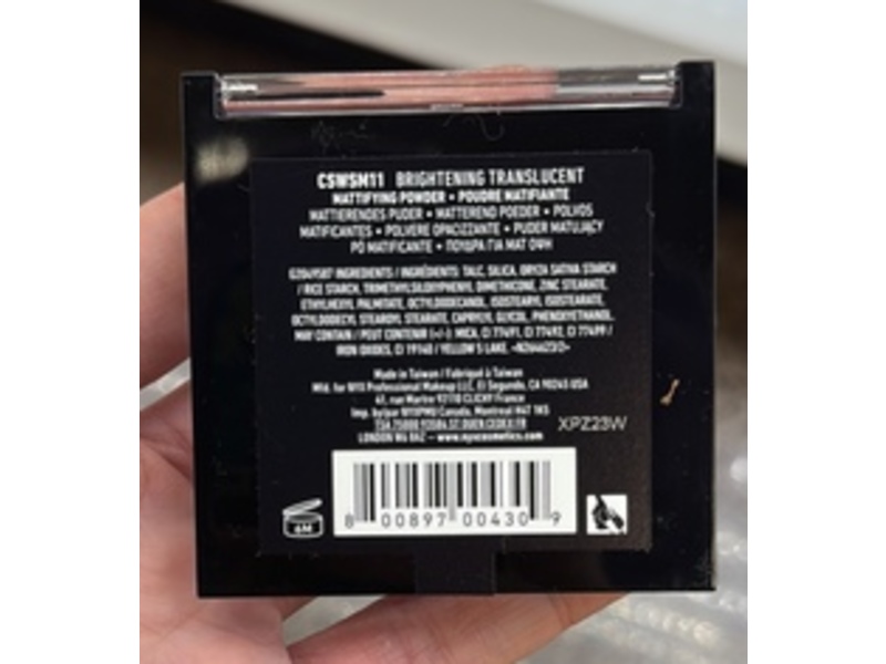 Nyx Professional Makeup Can't Stop Won't Stop Mattifying Powder, 11 Brightening Translucent, 0.21 oz/6 g