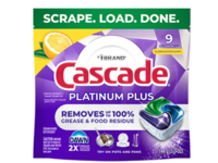 Cascade Platinum Plus Dishwasher Pods, Clean Lemon Scent, 5.0 oz/144 g - thumbnail 1