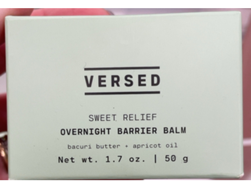 Versed Sweet Relief Overnight Barrier Balm, Bacuri Butter + Apricot Oil, 1.7 oz/50 g