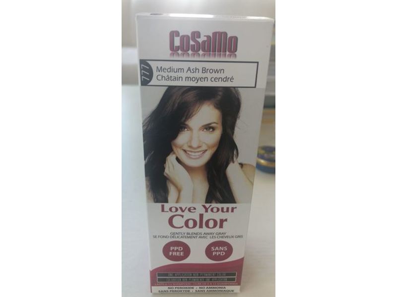 Cosamo Love Your Color, 777 Medium Ash Brown, 3 Count