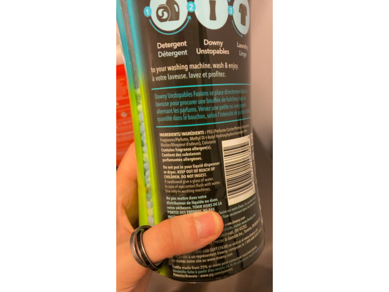 Downy Unstopables Fusions In-Wash Laundry Scent Booster Beads, 21.1 oz/598 g