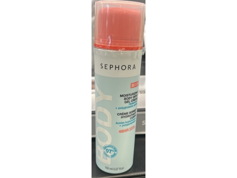 Sephora Collection Body Dewy Gel Cream, Hyaluronic+Polyglutamic Acid, 5.07 fl oz/150 mL