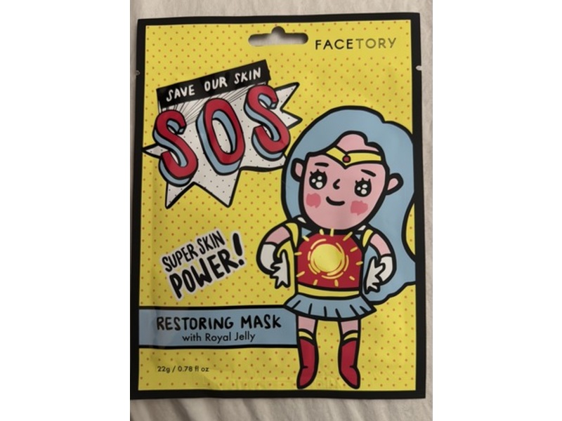Sos Face Tory Restoring Mask, 0.78 fl oz/22 g, 5 Count