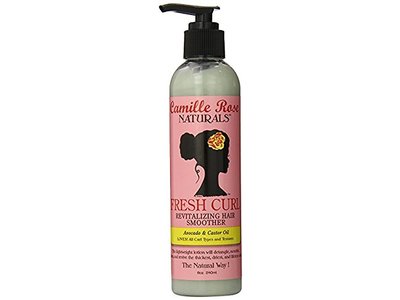 Camille Rose Fresh Curl Revitalizing Hair Smoother, Avocado & Castor Oil, 8 oz/240 mL