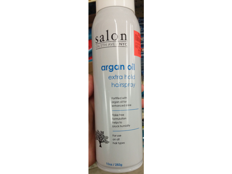 Salon On 5th Ave Nyc Extra Hold Hairspray, Argan Oil, 10 oz/283 g