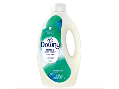 Downy Rinse Out Door Fabric Rinse, Cool Cotton, 87.5 fl oz/2.5 L