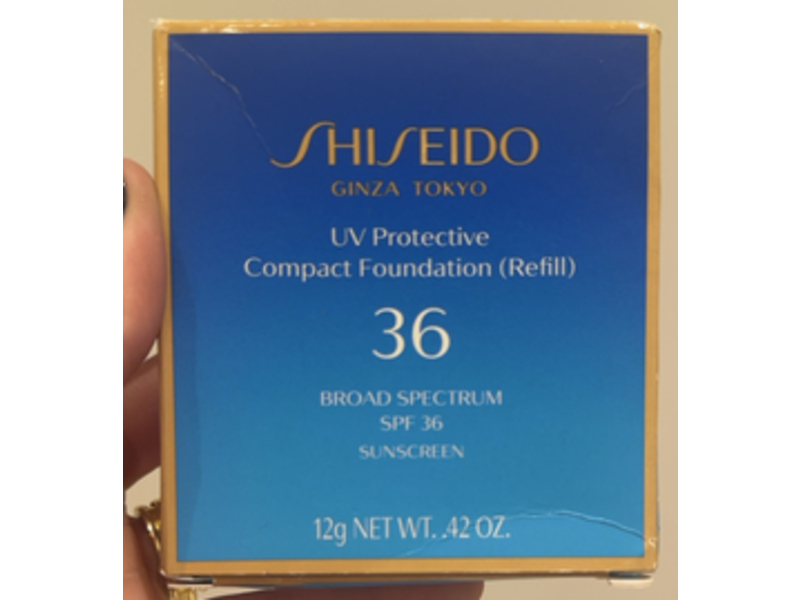 Shiseido UV Protective Compact Foundation Refill, Light Ochre, SPF 36, 0.42 oz/12 g