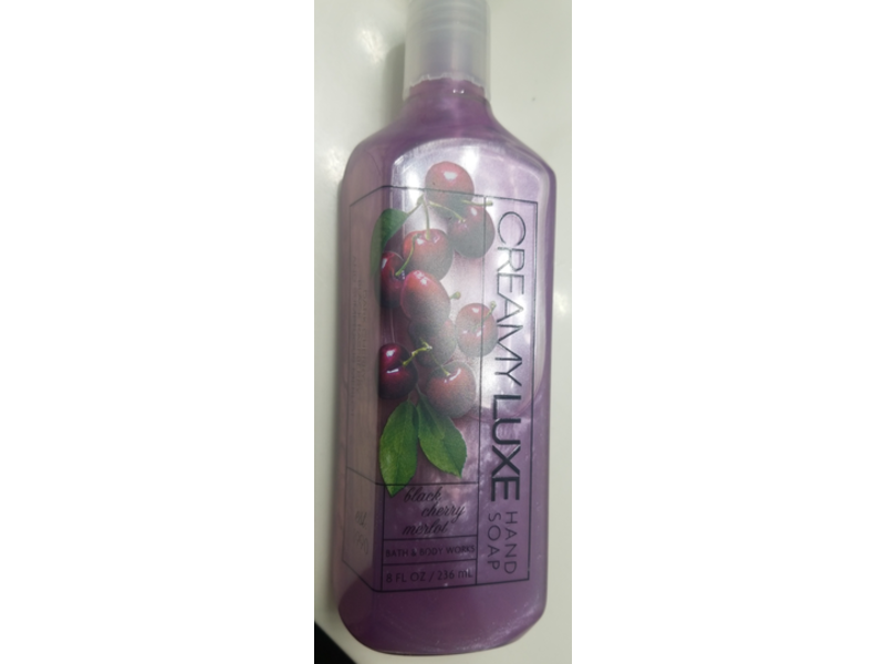 Bath & Body Works Creamy Luxe Hand Soap, Black Cherry Merlot, 8 oz/236 mL