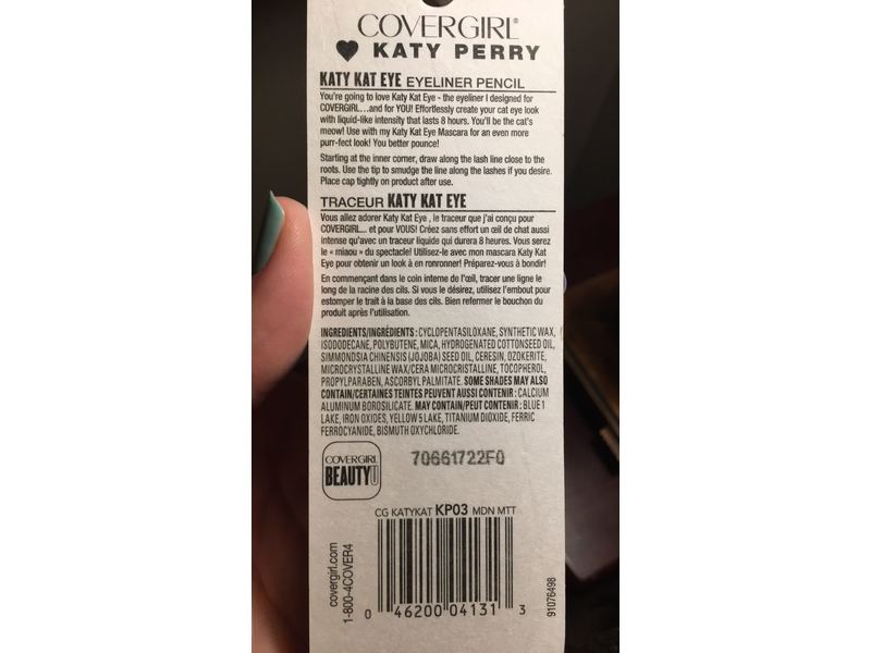 CoverGirl Katy Perry Kat Eye Liner, KP03 Midnight Matte, 0.33 oz/950 mg
