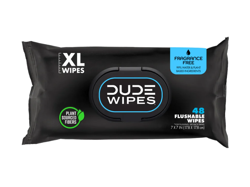 Dude Wipes Flushable Wipes, XL, Fragrance Free, 48 Count