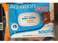 Aquation Baby Soothe Extra Large Baby Wipes, +Vitamin E, 50 Count, Pack Of 6 - thumbnail 2