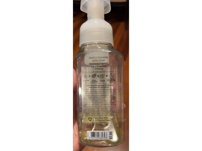 Bath & Body Works Gentle Foaming Hand Soap, Sunshine & Lemons, 259 mL