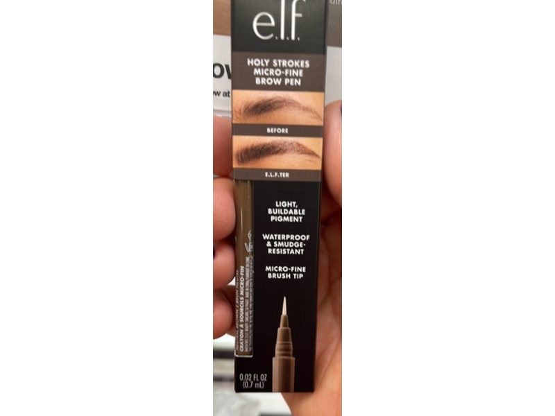 e.l.f. Cosmetics Holy Strokes Micro-Fine Brow Pen, Neutral Brown, 0.02 fl oz/0.7 mL