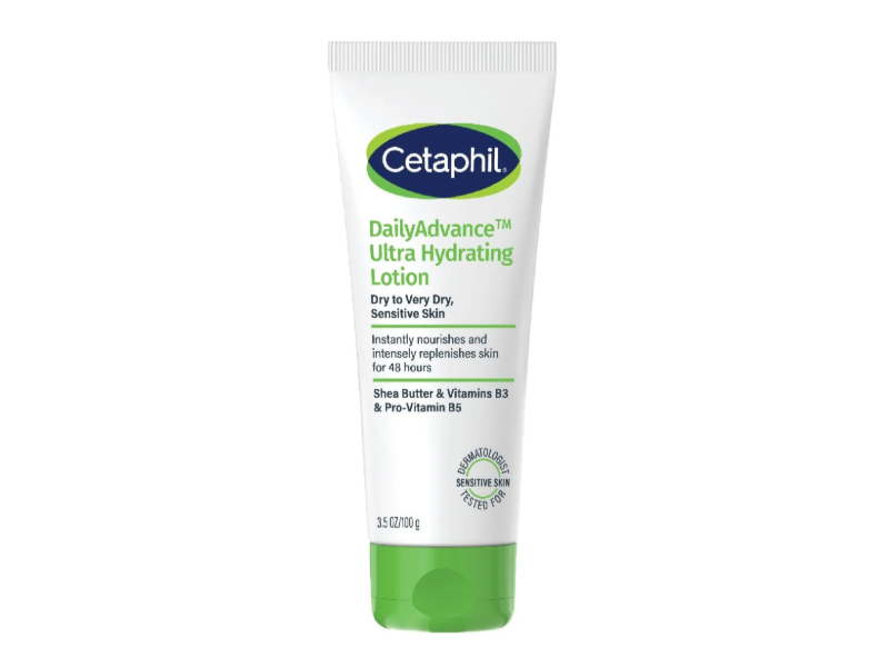 Cetaphil Daily Advance Ultra Hydrating Lotion, Shea Butter & Vitamin B3 & Pro-Vitamin B5, 3.5 oz/100 g
