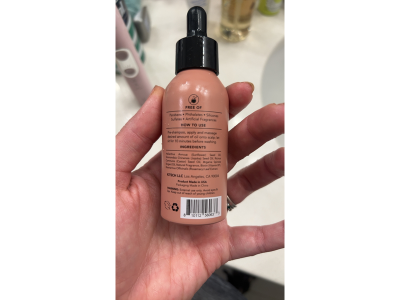 Kitsch Hair & Scalp Oil, Pre Wash, 2 oz/60 mL