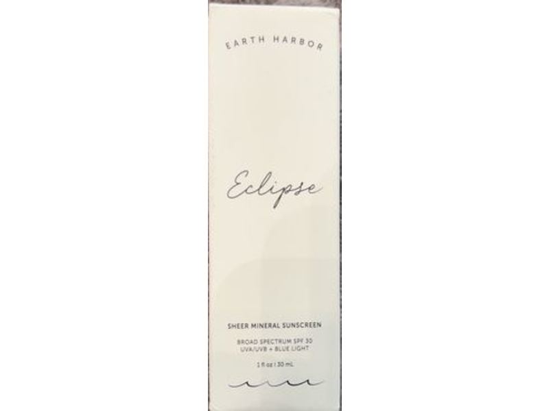 Earth Harbor Eclipse Sunscreen, Sheer Mineral, SPF 30, 1 fl oz/30 mL