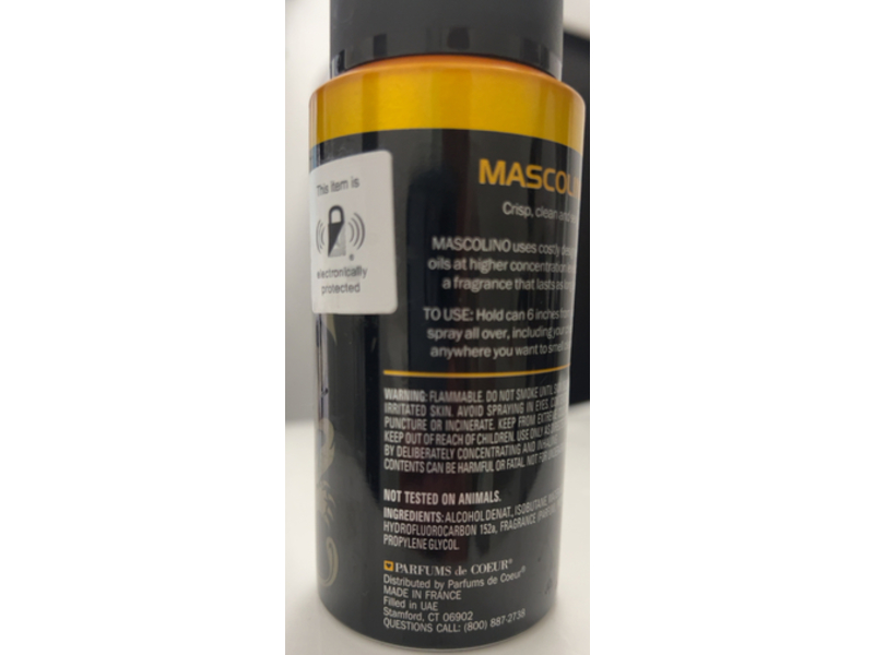 Designer Imposters premium Body Spray, Mascolino, 4 oz/113 g