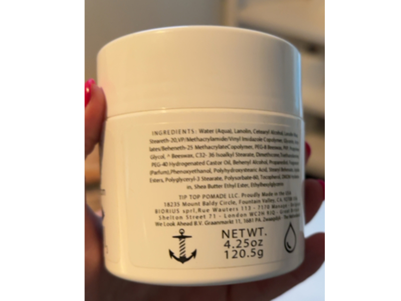 Tip Top Matte Water Based Pomade, 4.25 oz/120.5 g