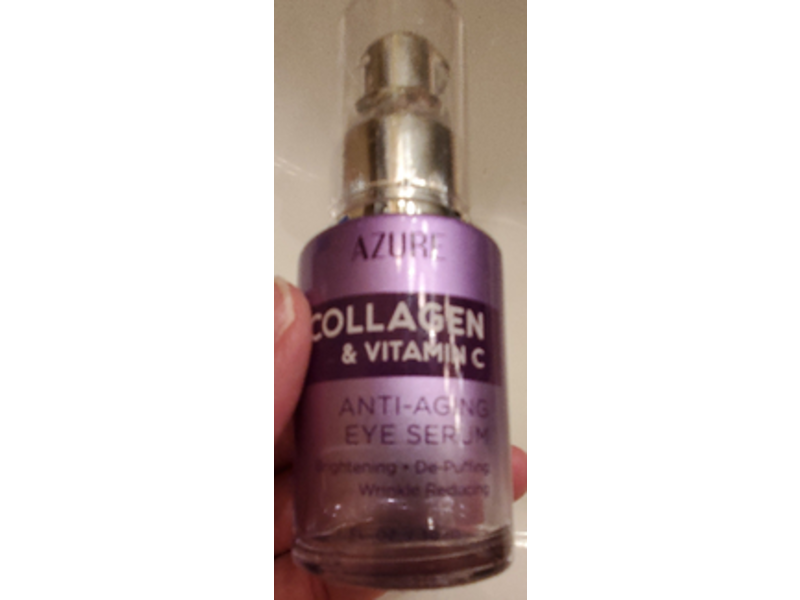 Azure Anti Aging Eye Serum, Collagen & Vitamin C, 1 fl oz/30 mL