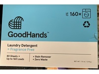 GoodHands Laundry Detergent Sheets, Fragrance Free, 160 Loads, 7.5 oz/210 g, 80 Count - Image 3
