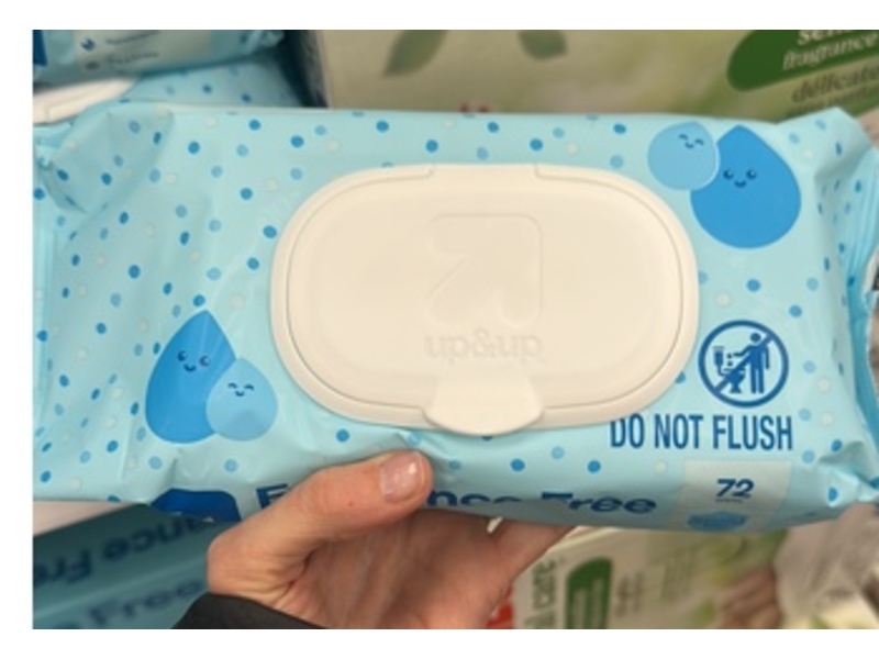 Up & Up Baby Wipes, Fragrance Free, 72 Count