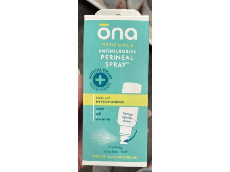 Ona Renewals Antimicrobial Perineal Spray, Hypochlorus, 3.4 fl oz/100 mL