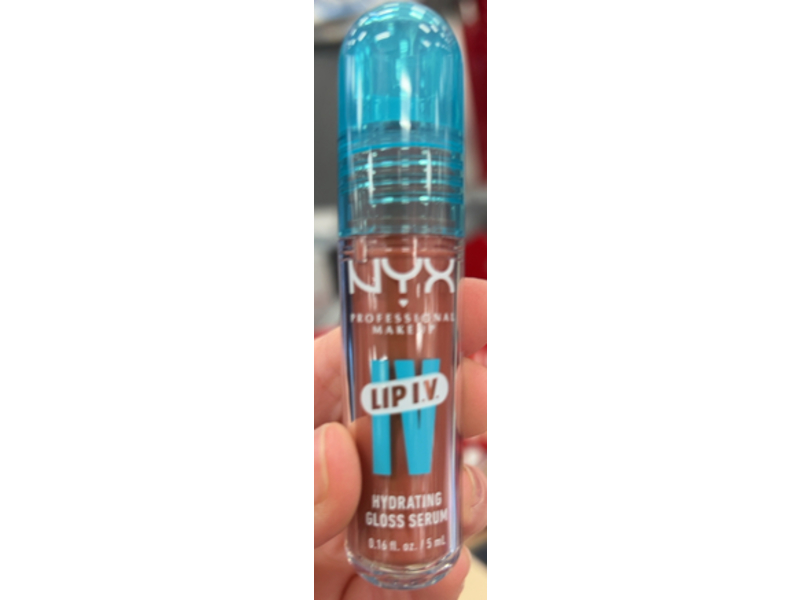 Nyx Professional Makeup Lip I.V. Hydrating Gloss Serum, Drippin In Rose, 0.16 fl oz/5 mL