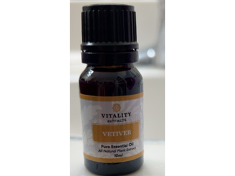 Vitality Extracts Pure Essential Oil, Vetiver, 10ml