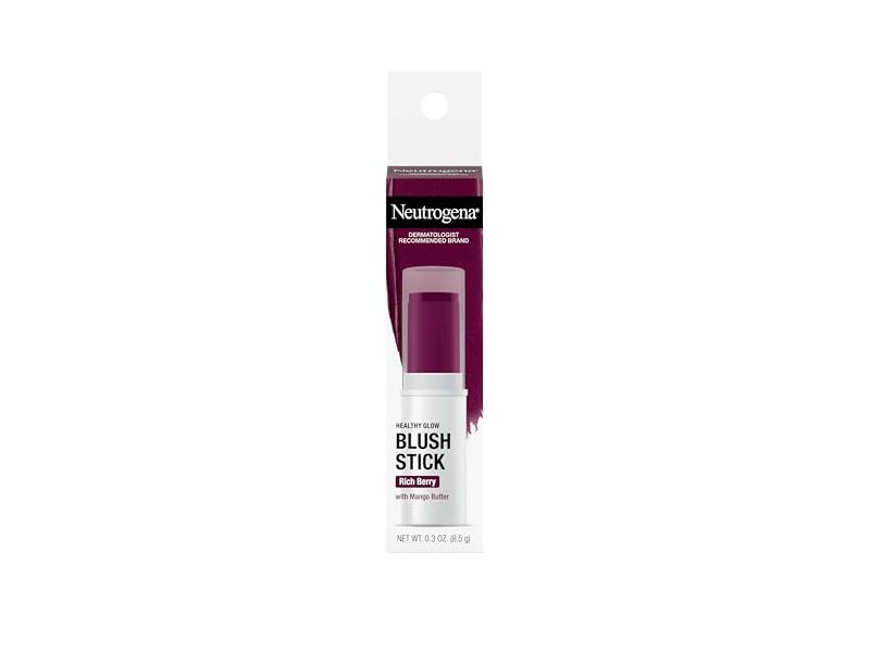 Neutrogena Healthy Glow Blush Stick, Rich Berry, 0.3 oz/8.5 g